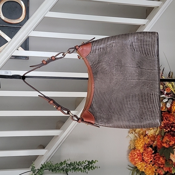 Dooney & Bourke Tallulah Snake Embossed Leather Bag - Picture 5 of 13